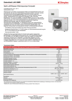 Produktdatenblatt