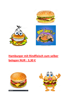 Hamburger mit Rindfleisch zum selber belegen NUR : 3,30 €