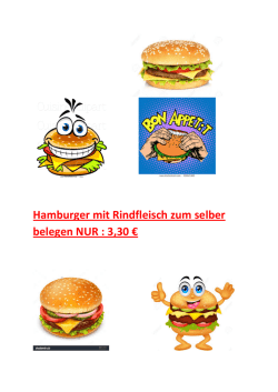 Hamburger mit Rindfleisch zum selber belegen NUR : 3,30 &euro;