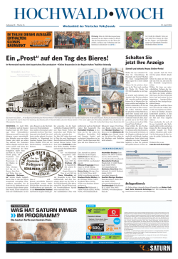Ein &bdquo;Prost&ldquo; auf den Tag des Bieres!