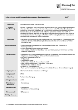 IuKT - Feuerwehr- und Katastrophenschutzschule Rheinland