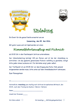 Einladung Himmelfahrt Sottrum