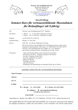 Ausschreibung