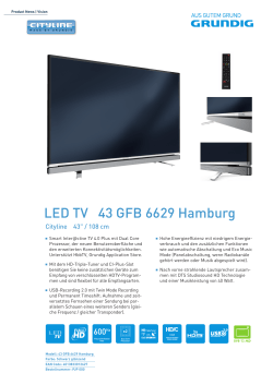 LED TV 43 GFB 6629 Hamburg