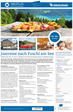 Jassreise nach Fuschl am See