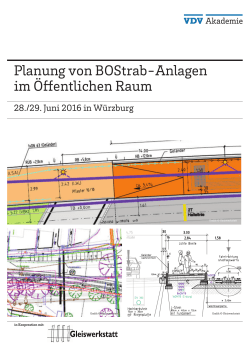 Planung von BOStrab-Anlagen im Öffentlichen Raum - VDV