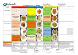 Speiseplan - Lebenshilfe Leer