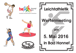 5. Mai 2016 - Leichtathletikverein Bad Honnef