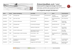 Konzertpodium 2016 / 2017 - Sängerkreis Erlangen