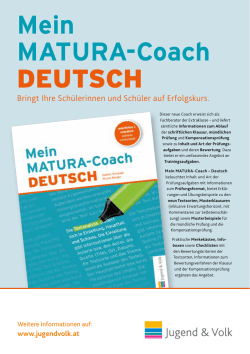 Mein MATURA-Coach DEUTSCH