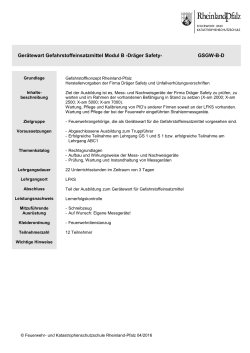 GSGW-B-D - Feuerwehr- und Katastrophenschutzschule Rheinland