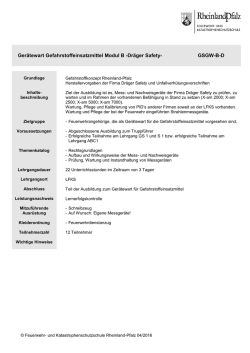 GSGW-B-D - Feuerwehr- und Katastrophenschutzschule Rheinland