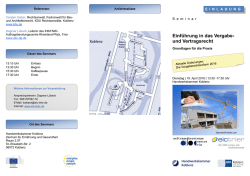 Einf&uuml;hrung in das Vergabe - EIC Trier IHK/HWK Europa