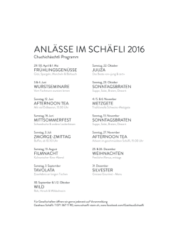 Chuchichäschtli-Programm 2016 zum als PDF