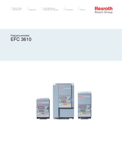 EFC 3610 - Bosch Rexroth