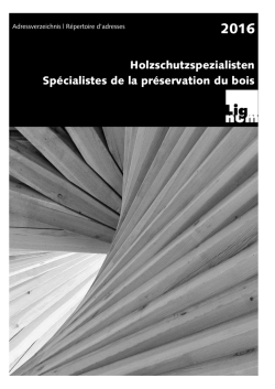 Holzschutzspezialisten Sp&eacute;cialistes de la pr&eacute;servation du