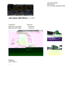 John Deere 592 HiFlow(Int. Nr. 69466) - Agrar