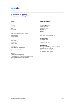 Gruppenleiter/in (100%)