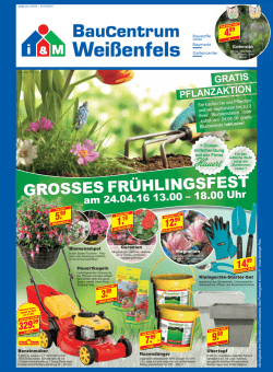 aktueller Flyer - BauCentrum Wei&szlig;enfels