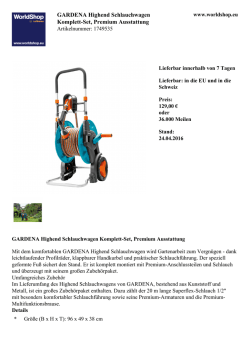 GARDENA Highend Schlauchwagen Komplett