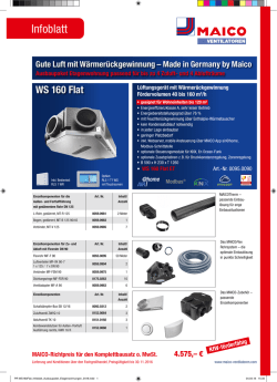 Infoblatt - Maico Ventilatoren