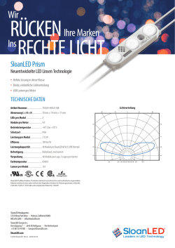 SloanLED Prism Data Sheet - Metric - DE