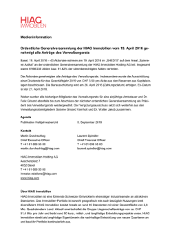Infos - HIAG Immobilien