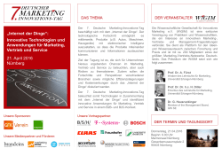 Internet der Dinge - Deutscher Marketing-Innovations-Tag