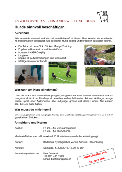 Info - Kynologische Verein Amriswil und Umgebung