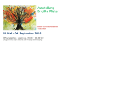 Ausstellung Brigitta Pfister