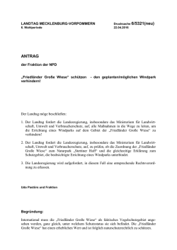 Drucksache 6/5321(neu) - Landtag Mecklenburg Vorpommern