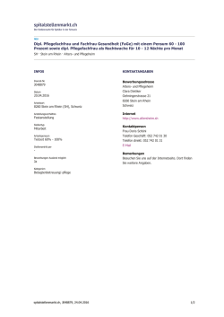 Als PDF exportieren - spitalstellenmarkt.ch