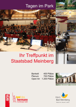 Ihr Treffpunkt im Staatsbad Meinberg - Horn