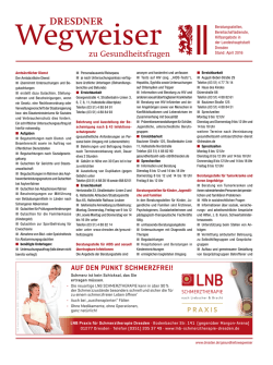 Dresdner Wegweiser zu Gesundheitsfragen