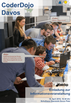 Einladung zum CoderDojo
