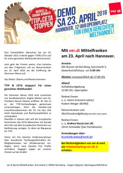 Info - Erlangen gegen TTIP