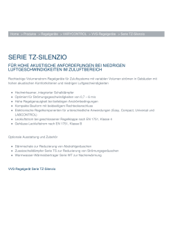 serie tz-silenzio - TROX HESCO Schweiz AG