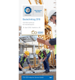 Bautechniktag 2016