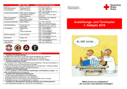 Dienstplan 1. Hj. 2016 - DRK