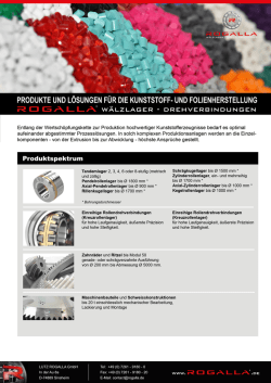 Infoflyer - Lutz Rogalla GmbH