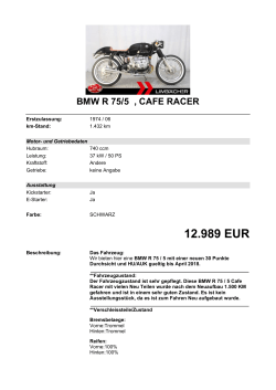 Detailansicht BMW R 75/5 €,€CAFE RACER
