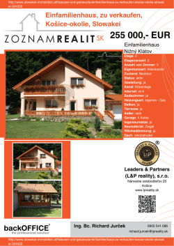 Druck - Immobilien der Slowakei