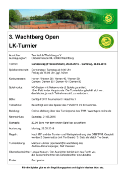 Wachtberg Open 2016_Ausschreibung