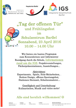 Einladung - Schulzentrum Barßel