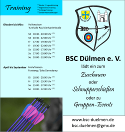 Unser Flyer - BSC Dülmen eV