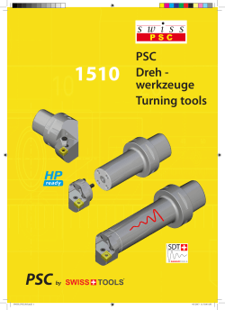 PSC Dreh - werkzeuge Turning tools