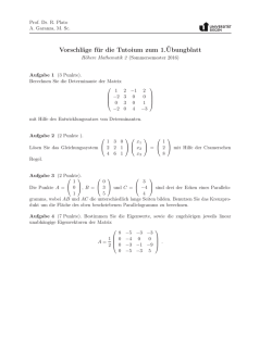 Tutoriumsaufgaben Nr. 1