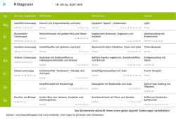 Mittagessen KW 16