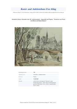 Herbelot (franz. K&uuml;nstler des 20. Jahrhundert) - Kunst