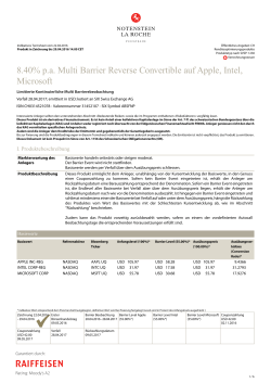 8.40% pa Multi Barrier Reverse Convertible auf Apple